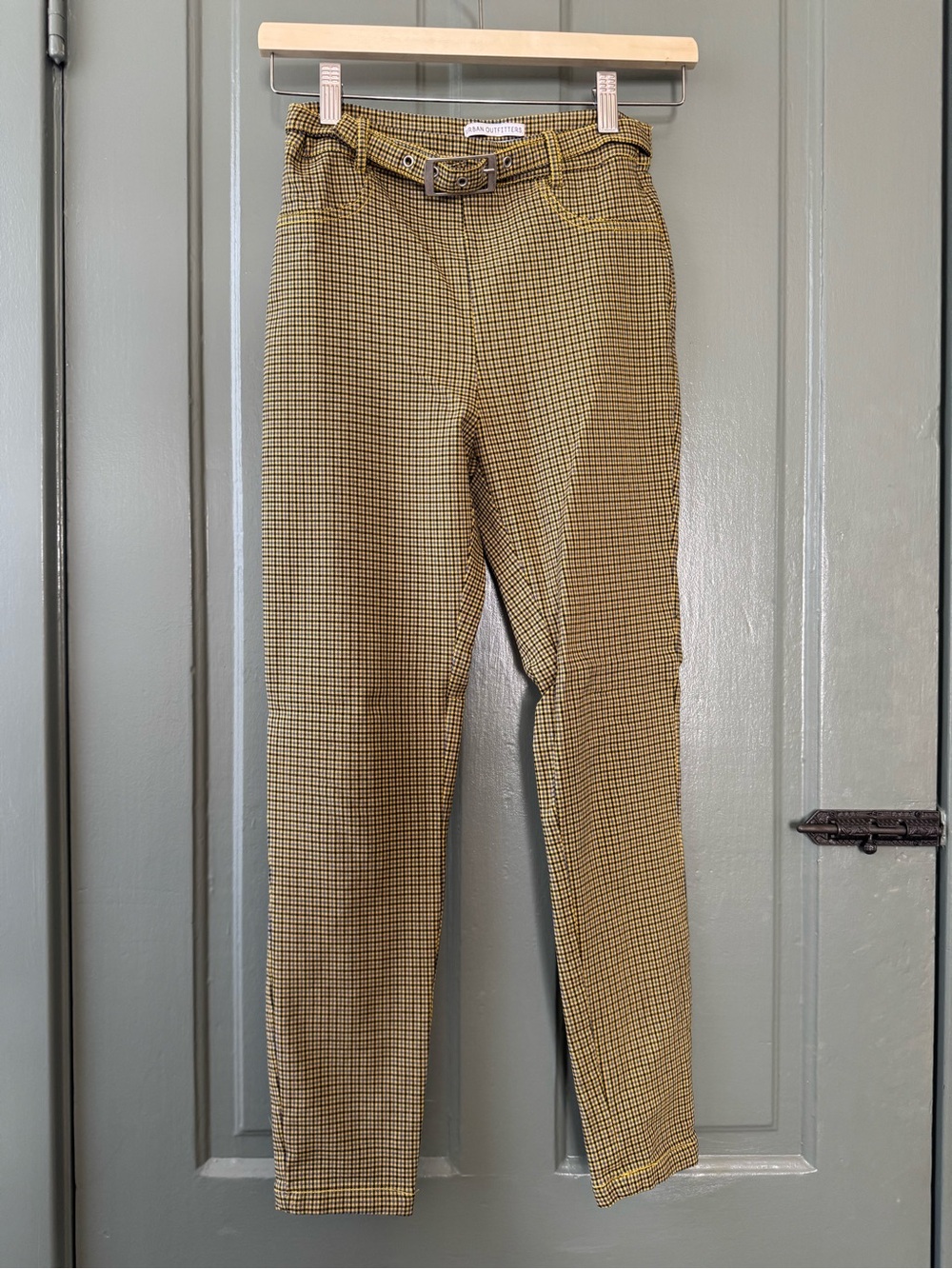 Urban Outfitters high-waisted cigarette pants with matching belt